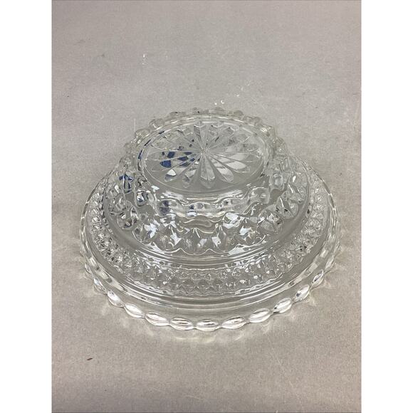 Set Of 2 Anchor Hocking Wexford Small Bowl & Indiana Glass Divided Serving Tray - Picture 6 of 16